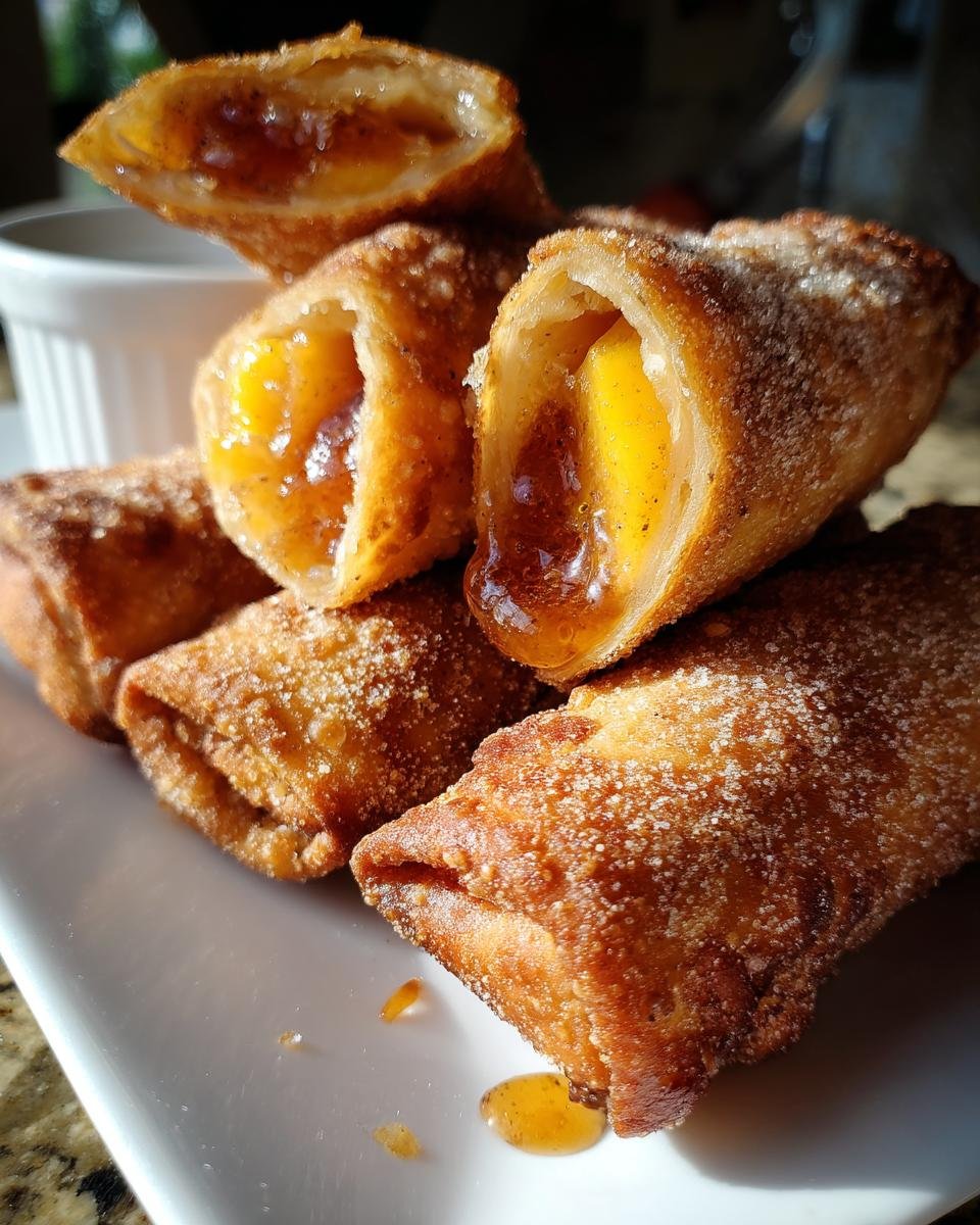 PEACH COBBLER EGG ROLLS - detail 1