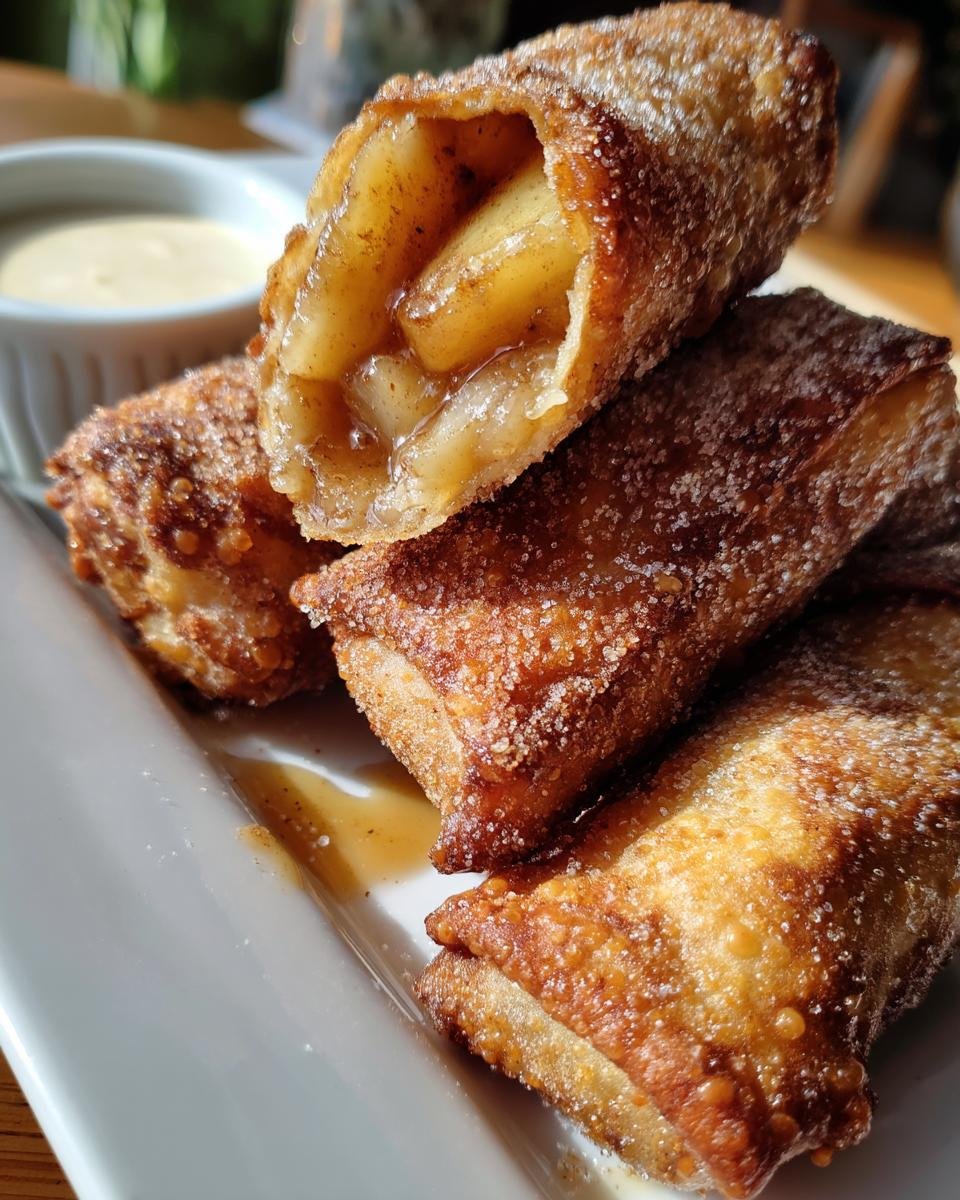 10-Minute Peach Cobbler Egg Rolls: Sweet Magic in Every Bite 8 PEACH COBBLER EGG ROLLS - detail 3