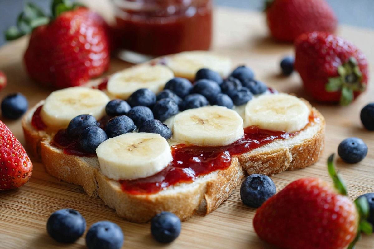 4th of July Breakfast Toast recipe