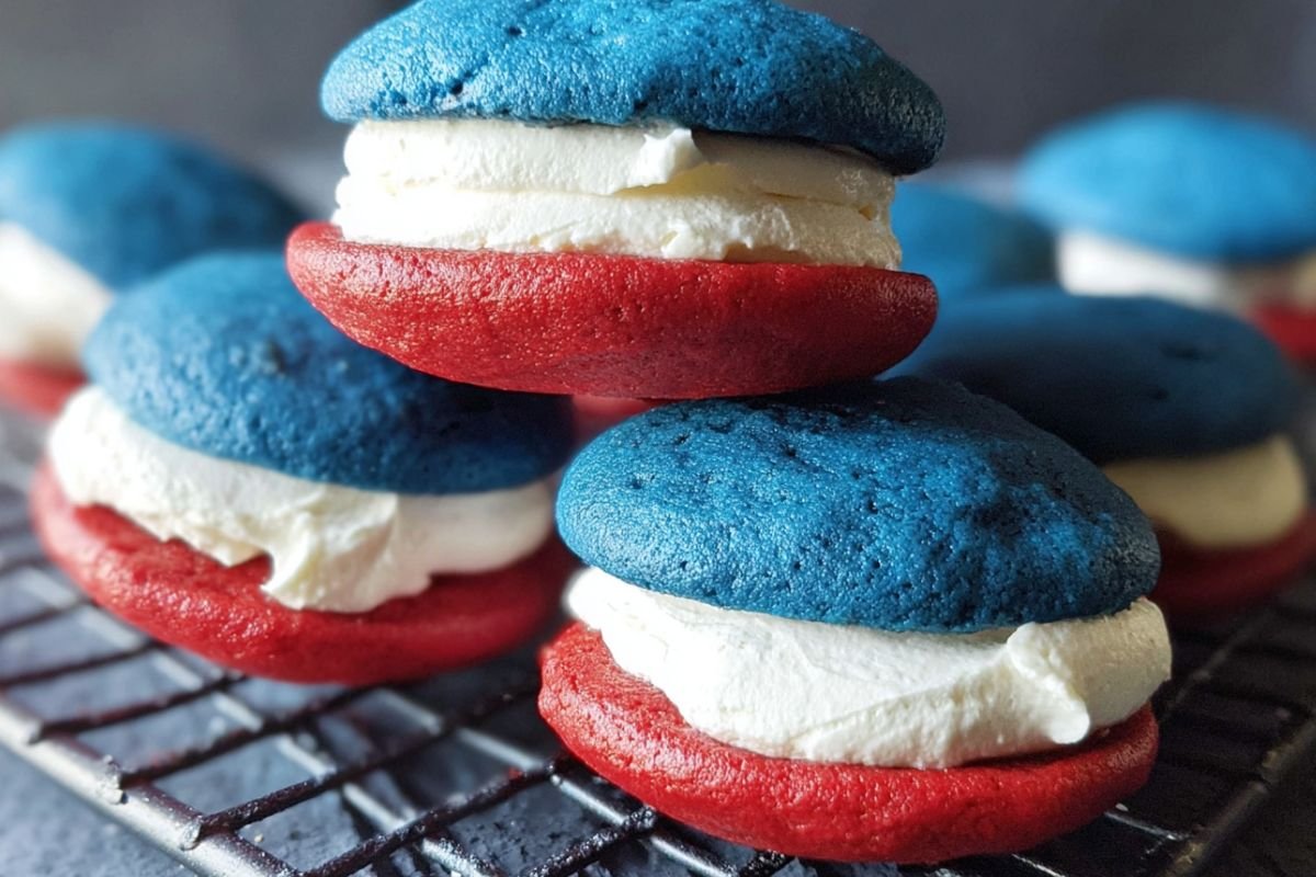 4th of July Cake Mix Whoopie Pie