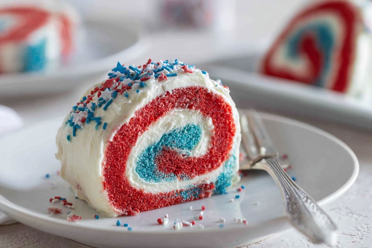 4th of July Cake Roll 3 4th of July Cake Roll