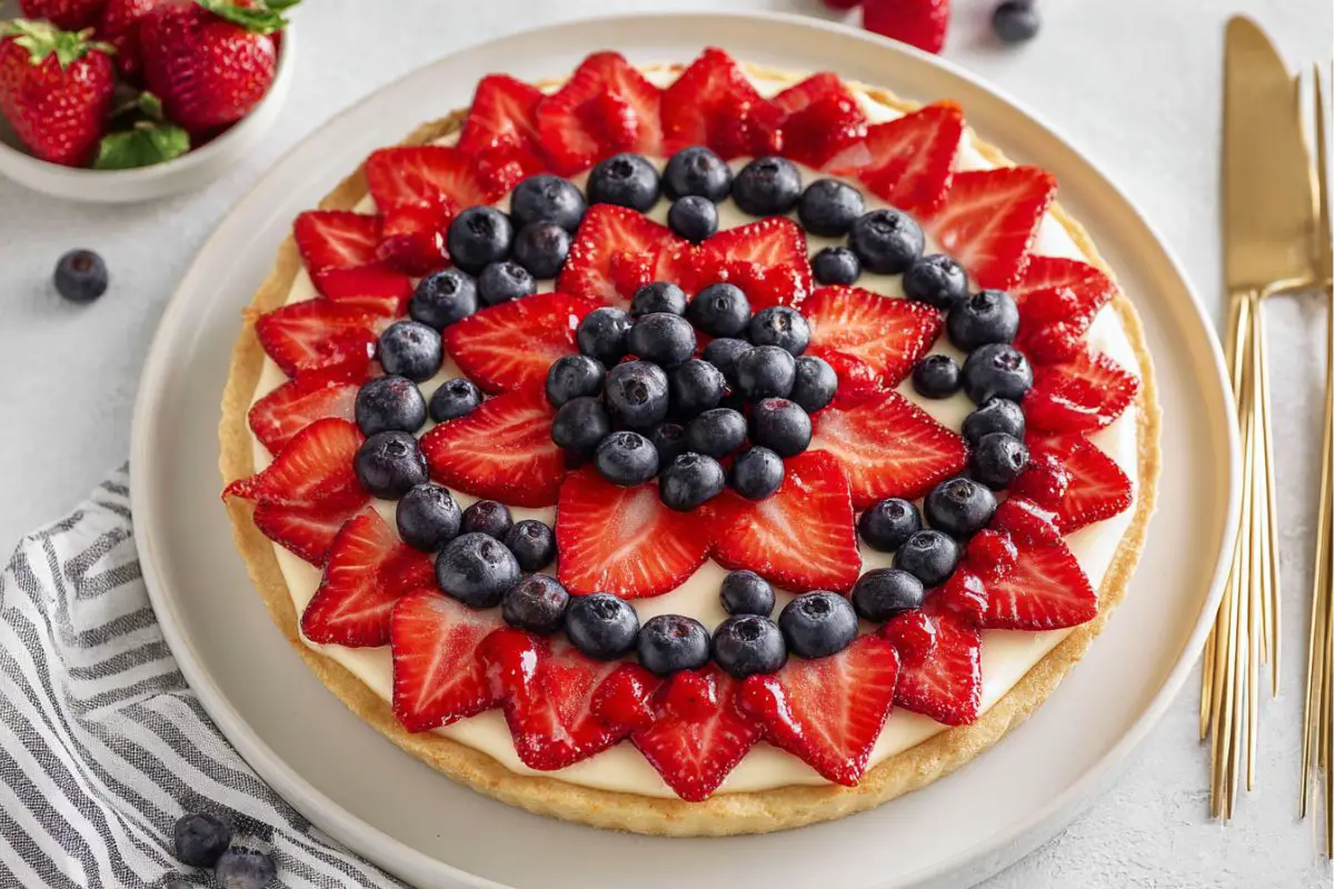 4th of July Fruit Pizza 3 4th of July Fruit Pizza