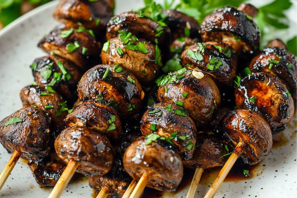 Balsamic Garlic Grilled Mushroom SkewersPoke Cake