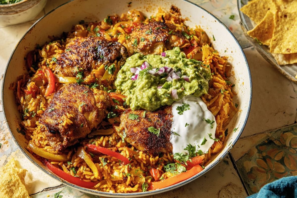Chicken and Rice Taco Skillet
