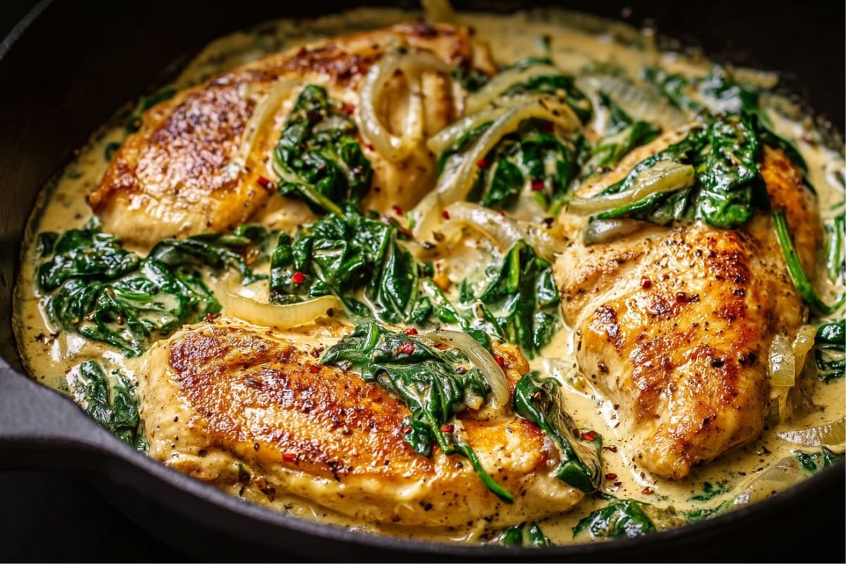 Creamy Spinach Chicken Recipe