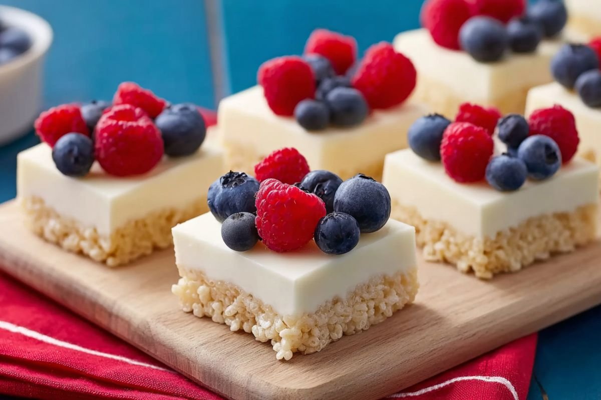 Crispy-Treat Cheesecake Bars 3 Crispy-Treat Cheesecake Bars