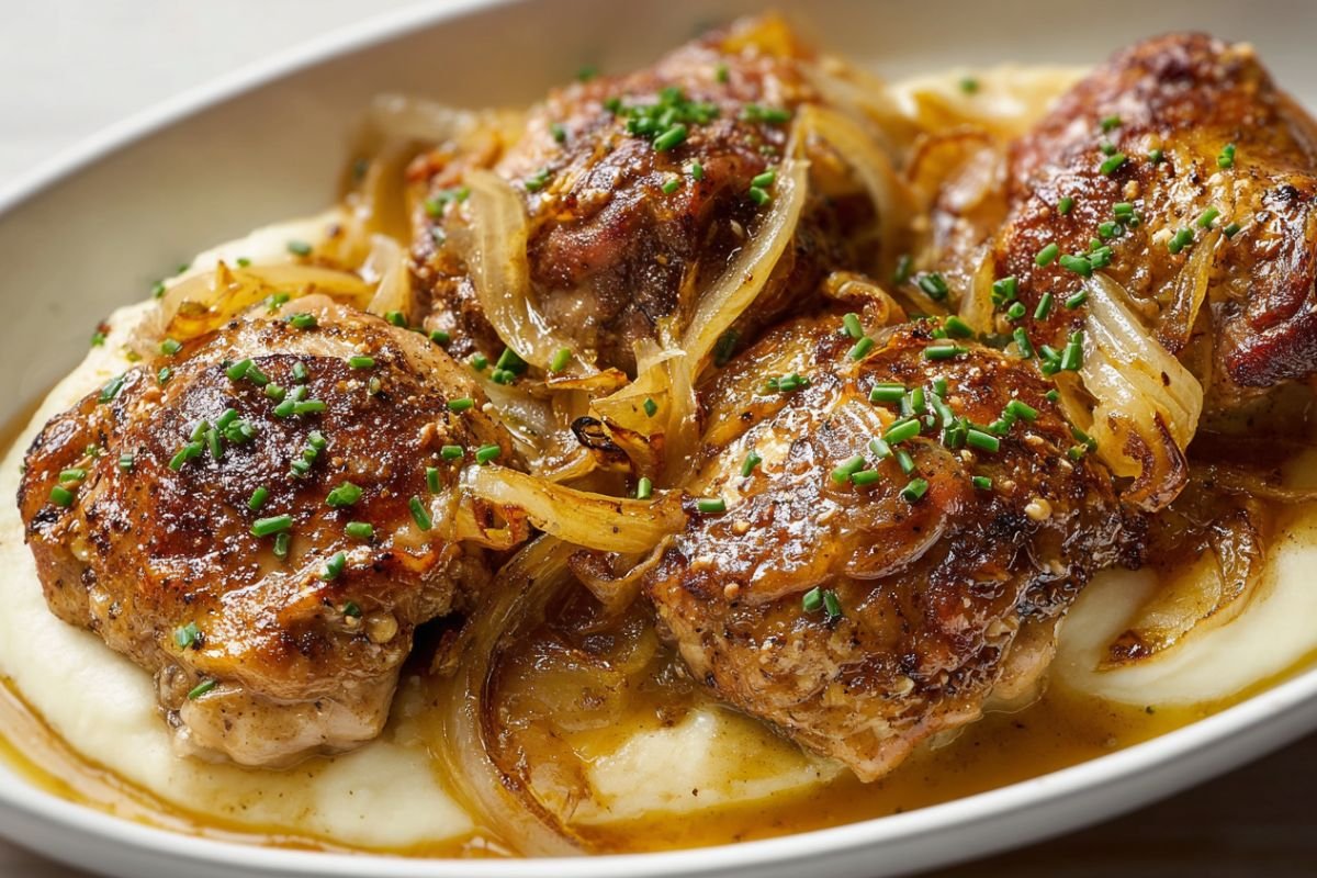 French Onion Dip Chicken Thighs