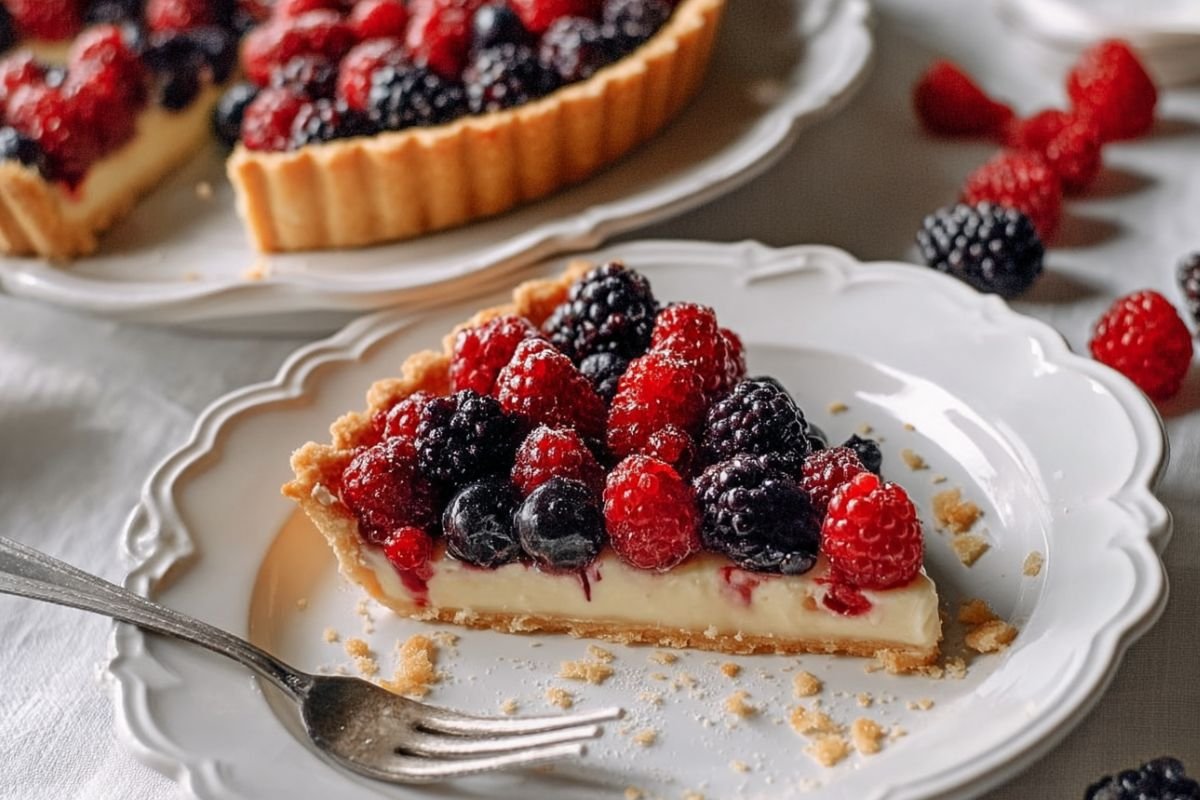 Fresh Berry Tart with Sweet Mascarpone Filling