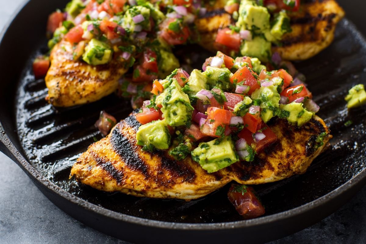 Grilled Chicken with Avocado Salsa