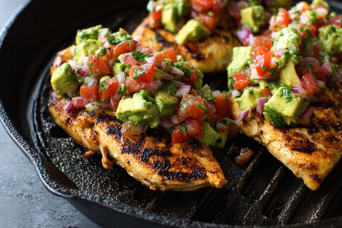 Grilled Chicken with Avocado Salsa 3 Grilled Chicken with Avocado Salsa