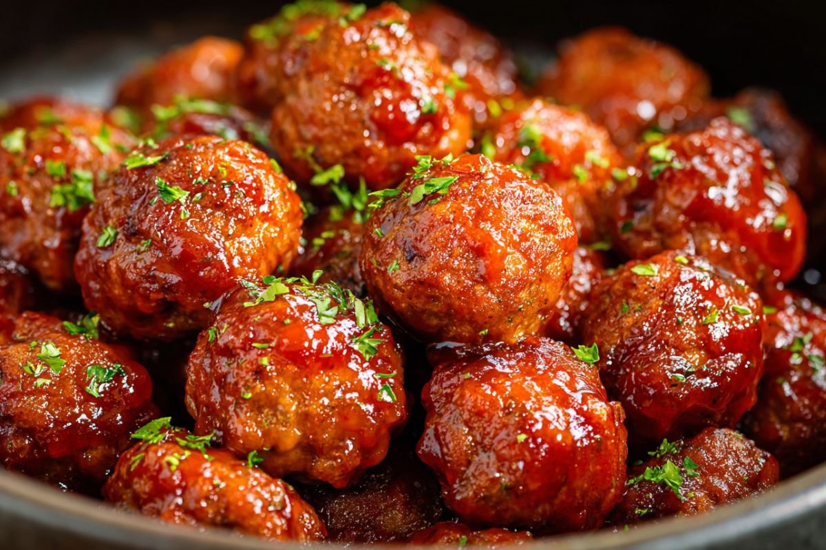 Honey Buffalo Crockpot Meatballs