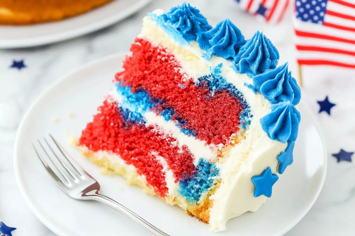 July 4th Marble Cake