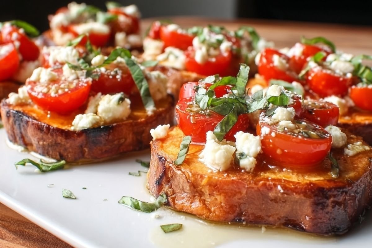 Mediterranean Sweet Potato Appetizer Bites with Hummus & Feta 3 _Mediterranean Sweet Potato Appetizer Bites
