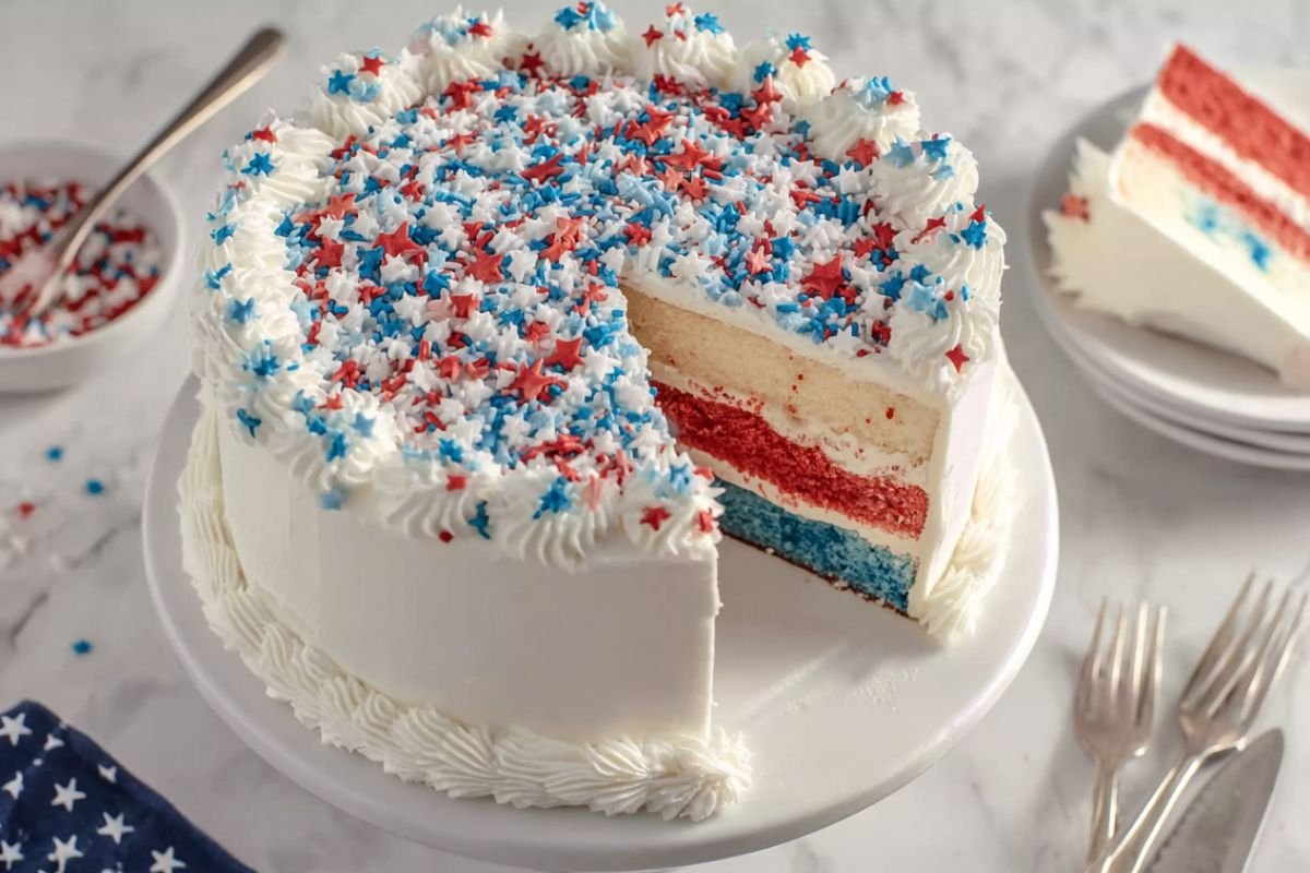 Patriotic Layer Cake 3 Patriotic Layer Cake