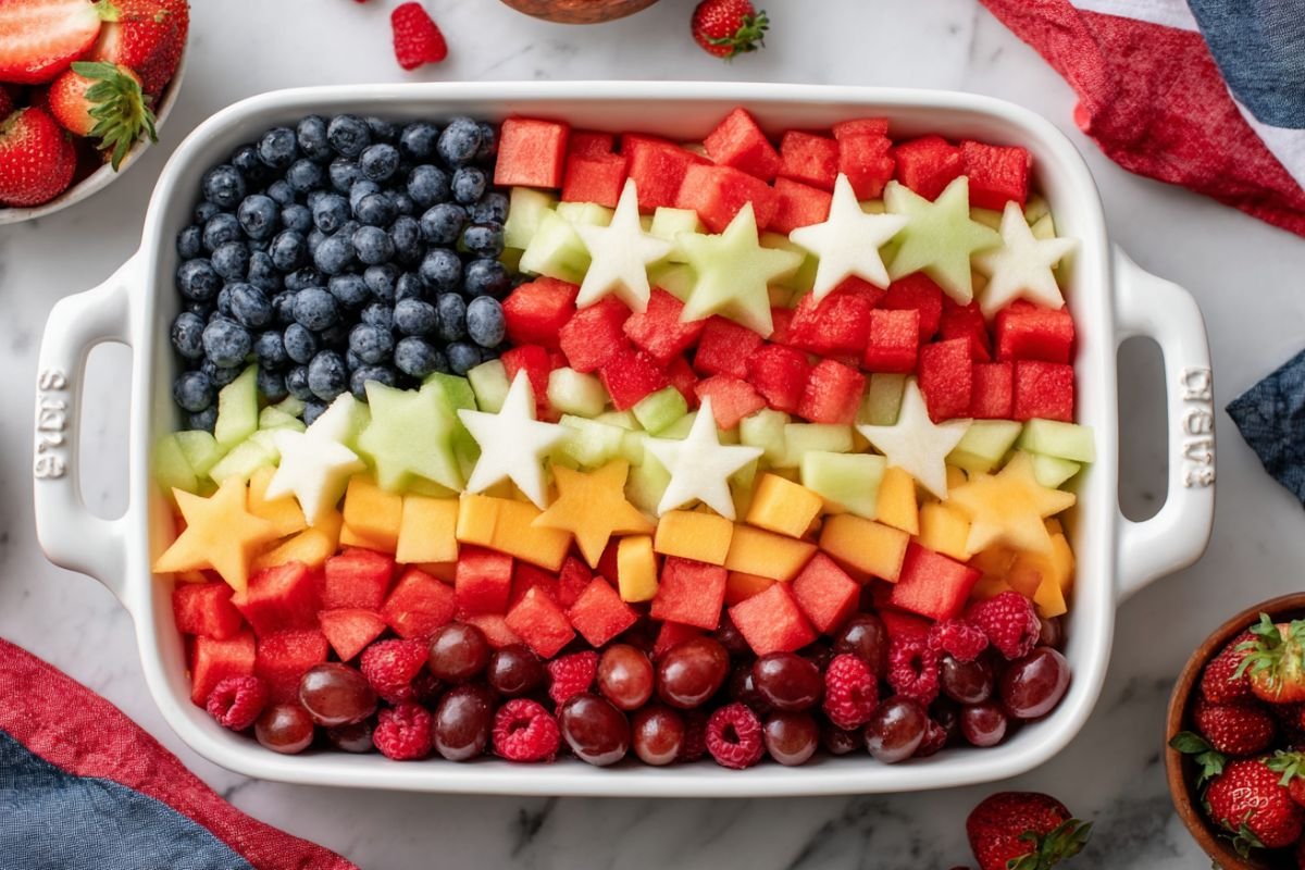 Red White and Blue Fruit Salad