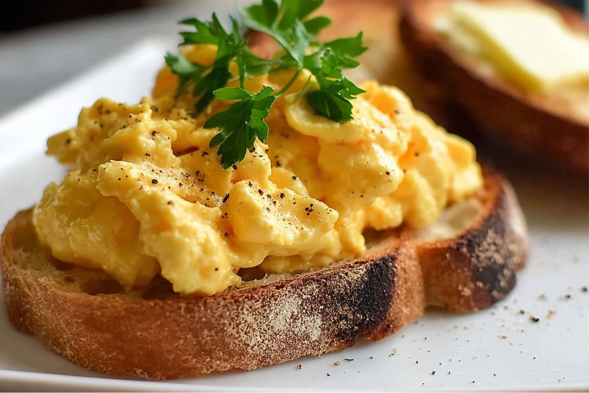 Soft and Creamy Scrambled Eggs