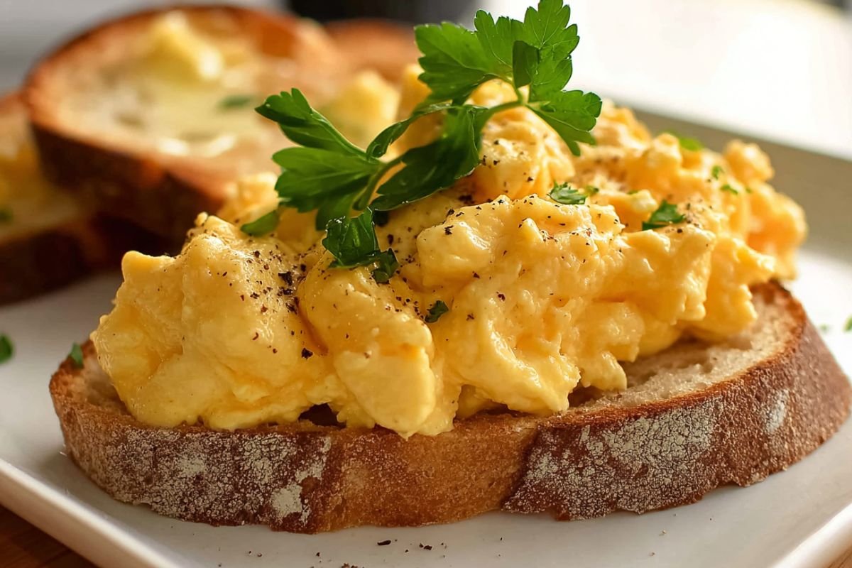 Soft and Creamy Scrambled Eggs 3 Soft and Creamy Scrambled Eggs