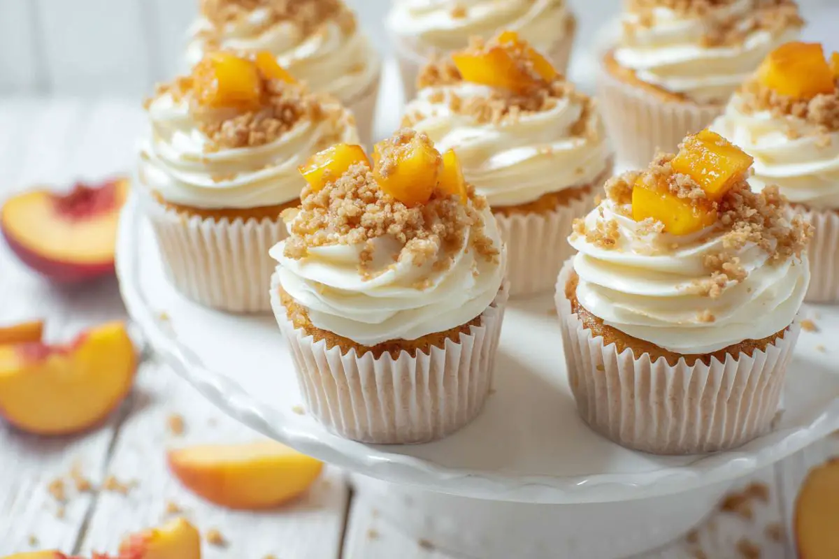 Peach Pie Cupcakes 3 h Pie Cupcakes
