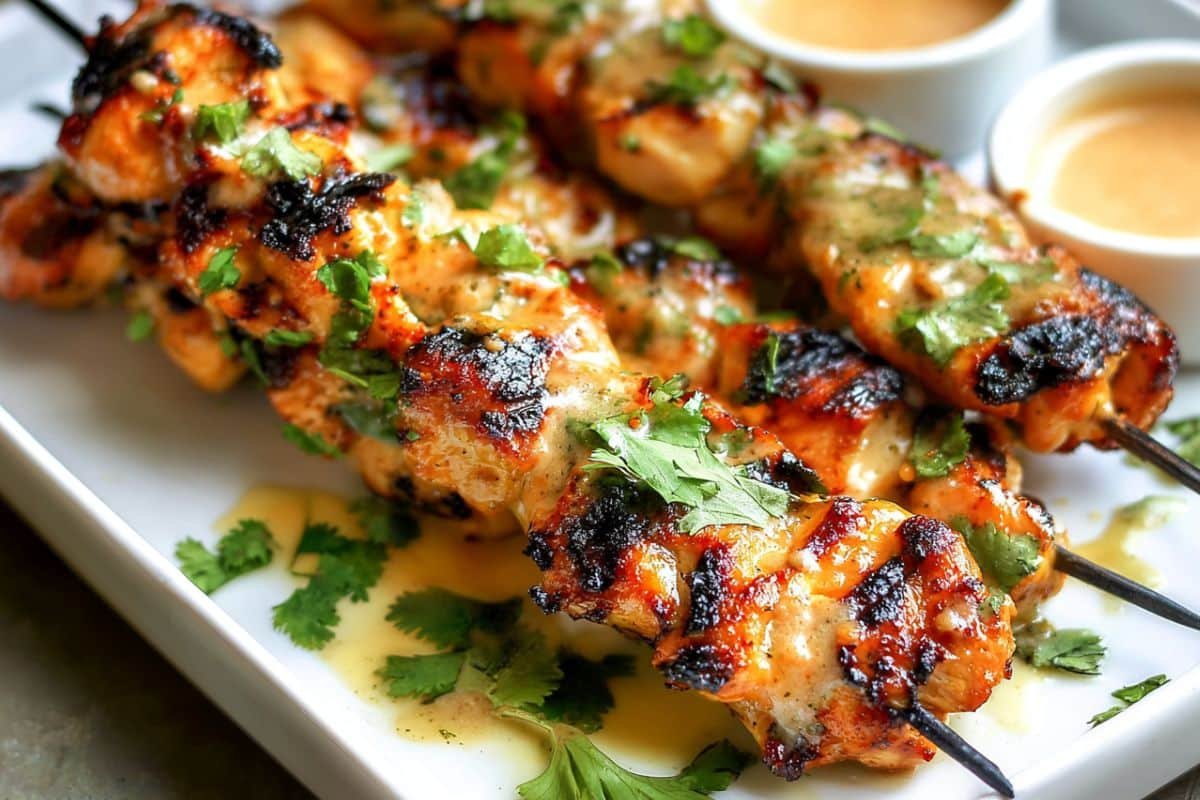 Bang Bang Chicken Skewers 3 Bang Bang Chicken Skewers