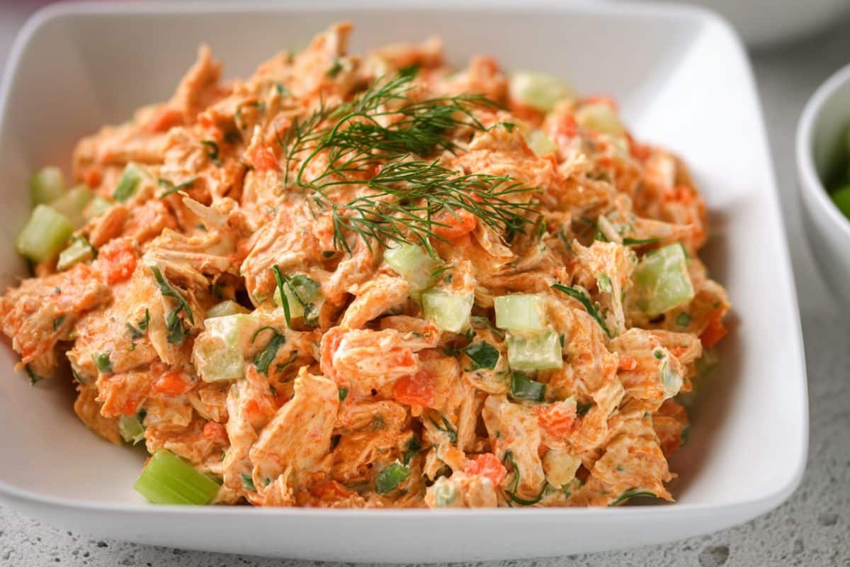 Buffalo Ranch Chicken Salad (Whole30, Keto)