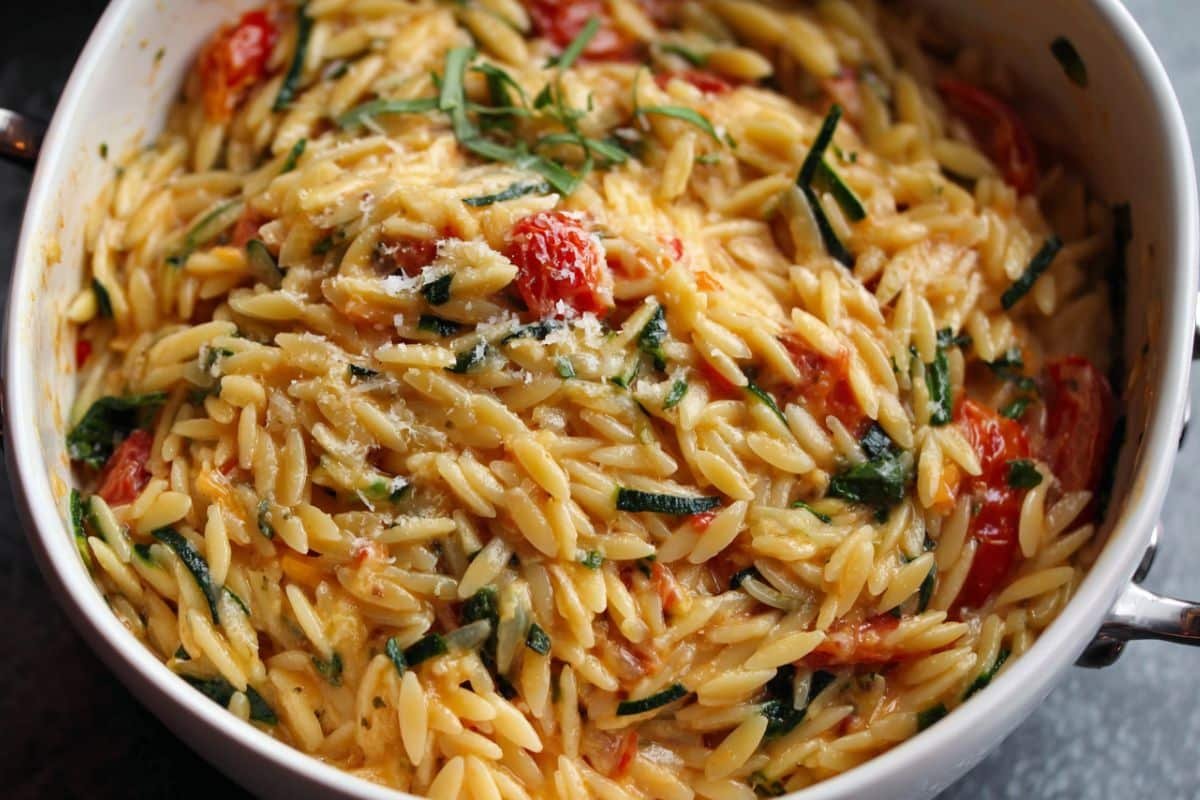 Burst Cherry Tomato Orzotto