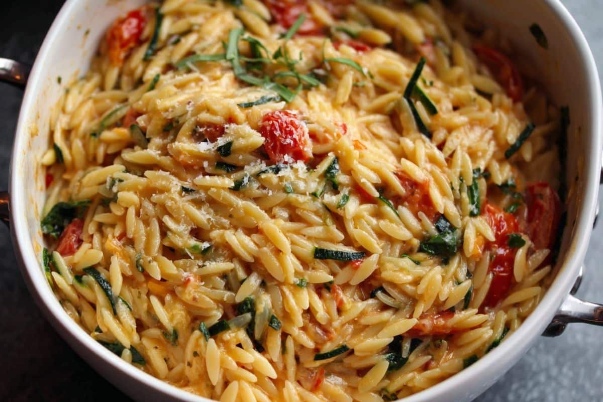Burst Cherry Tomato Orzotto