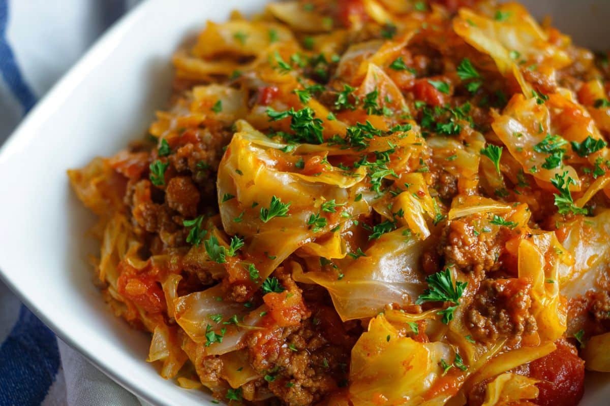 Cheesy Cabbage Casserole