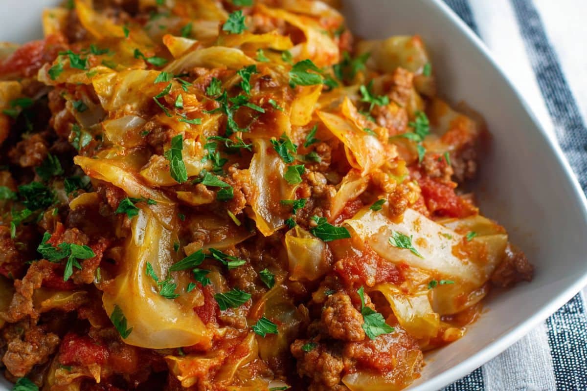 Cheesy Cabbage Casserole