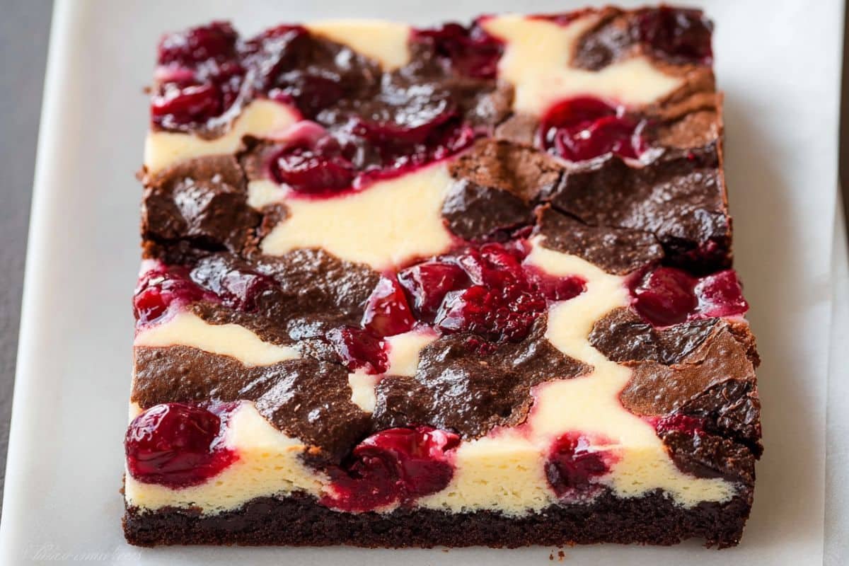 Cherry Cheesecake Brownies