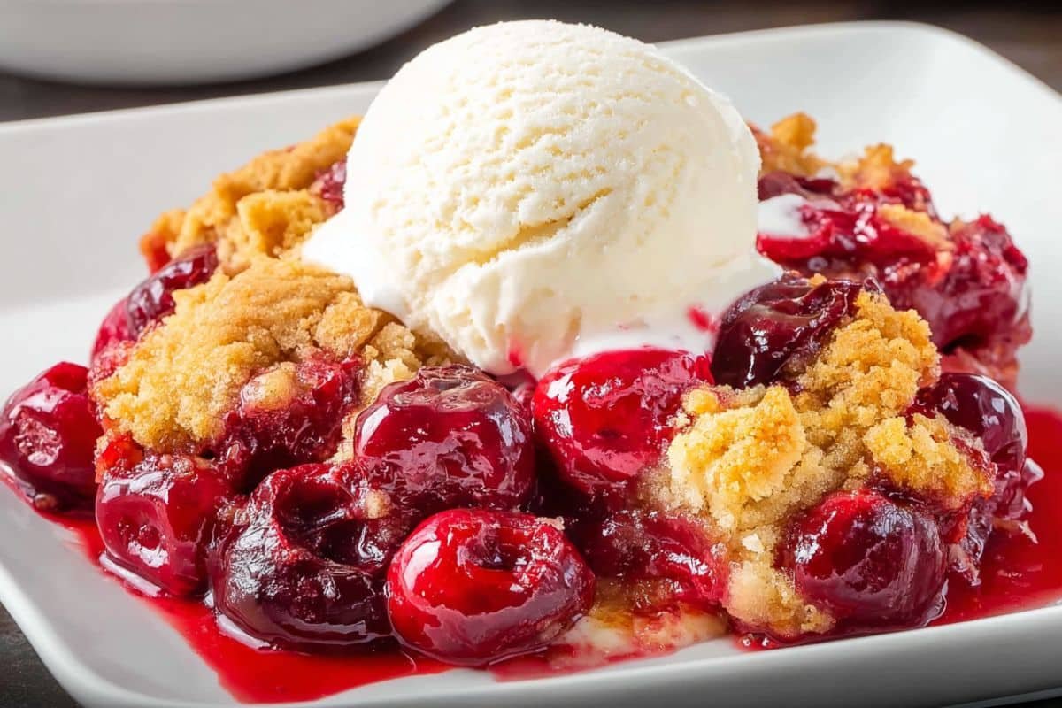 Cherry dump cake