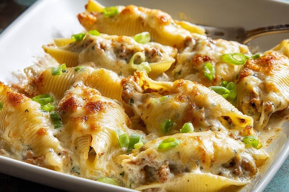Chicken & Green Chile Stuffed Shells