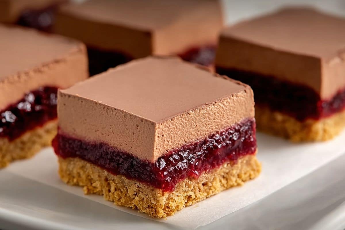 Chocolate-Cherry Cheesecake Bars