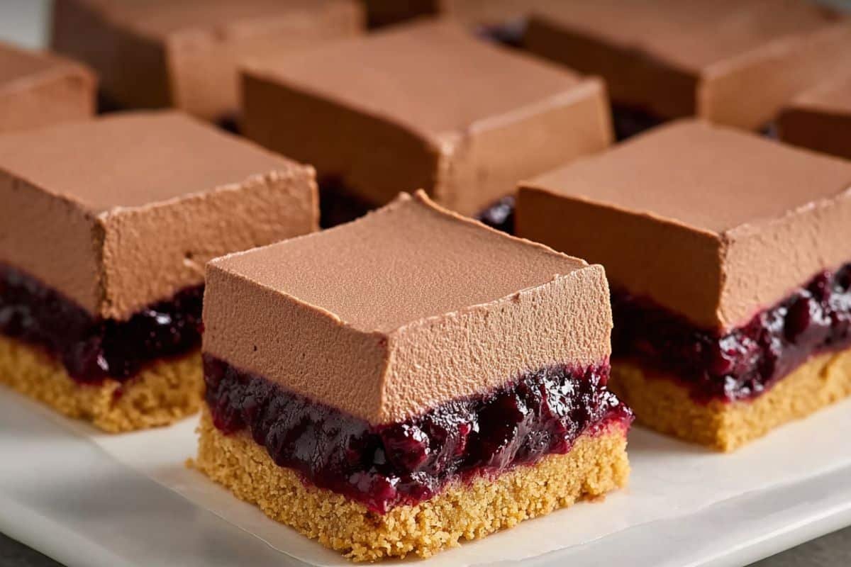 Chocolate-Cherry Cheesecake Bars 3 Chocolate-Cherry Cheesecake Bars recipe