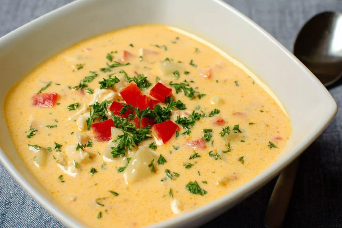 Creamy Pimento Cheese Soup
