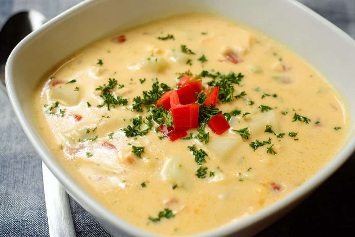 Creamy Pimento Cheese Soup