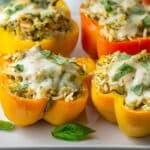 Easy Chicken Pesto Stuffed Peppers 5 Easy Chicken Pesto Stuffed Peppers recipe