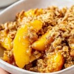 Easy Honey Peach Crisp 4 Easy Honey Peach Crisp recipe