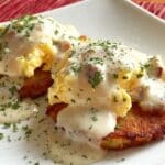 Egg Topped Hash Browns With Bacon Gravy 5 _Egg Topped Hash Browns With Bacon Gravy recipe