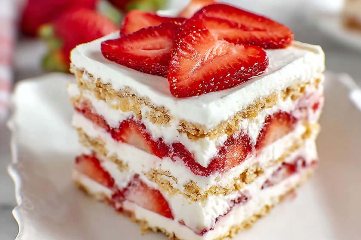 Gluten Free Strawberry Shortcake Icebox Cake