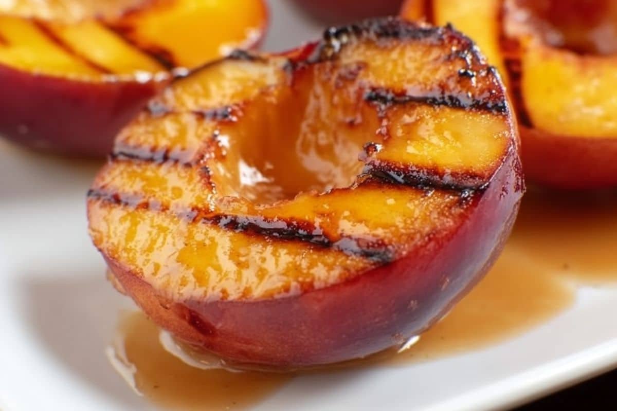 Grilled Peaches with Honey Cinnamon Sauce 3 Grilled Peaches with Honey Cinnamon Sauce