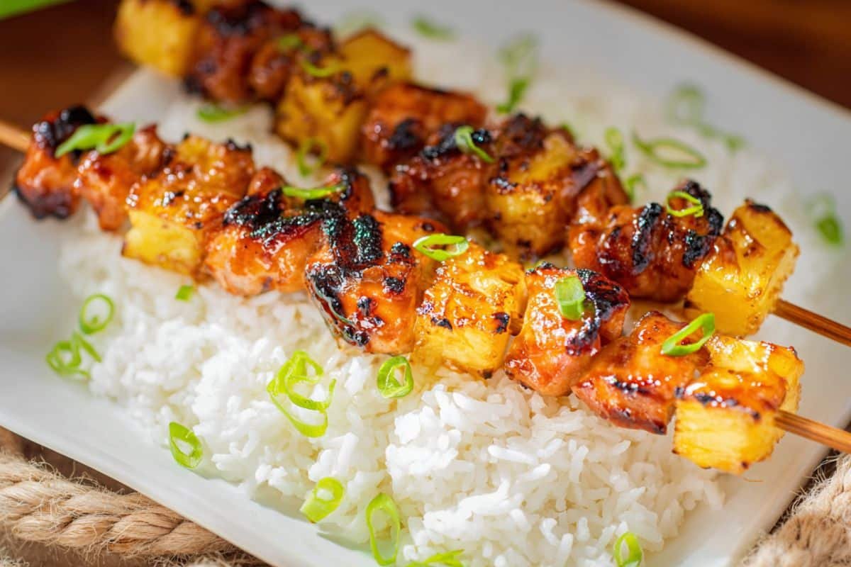 Hawaiian Chicken Kabobs
