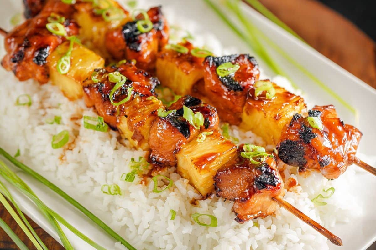 Hawaiian Chicken Kabobs