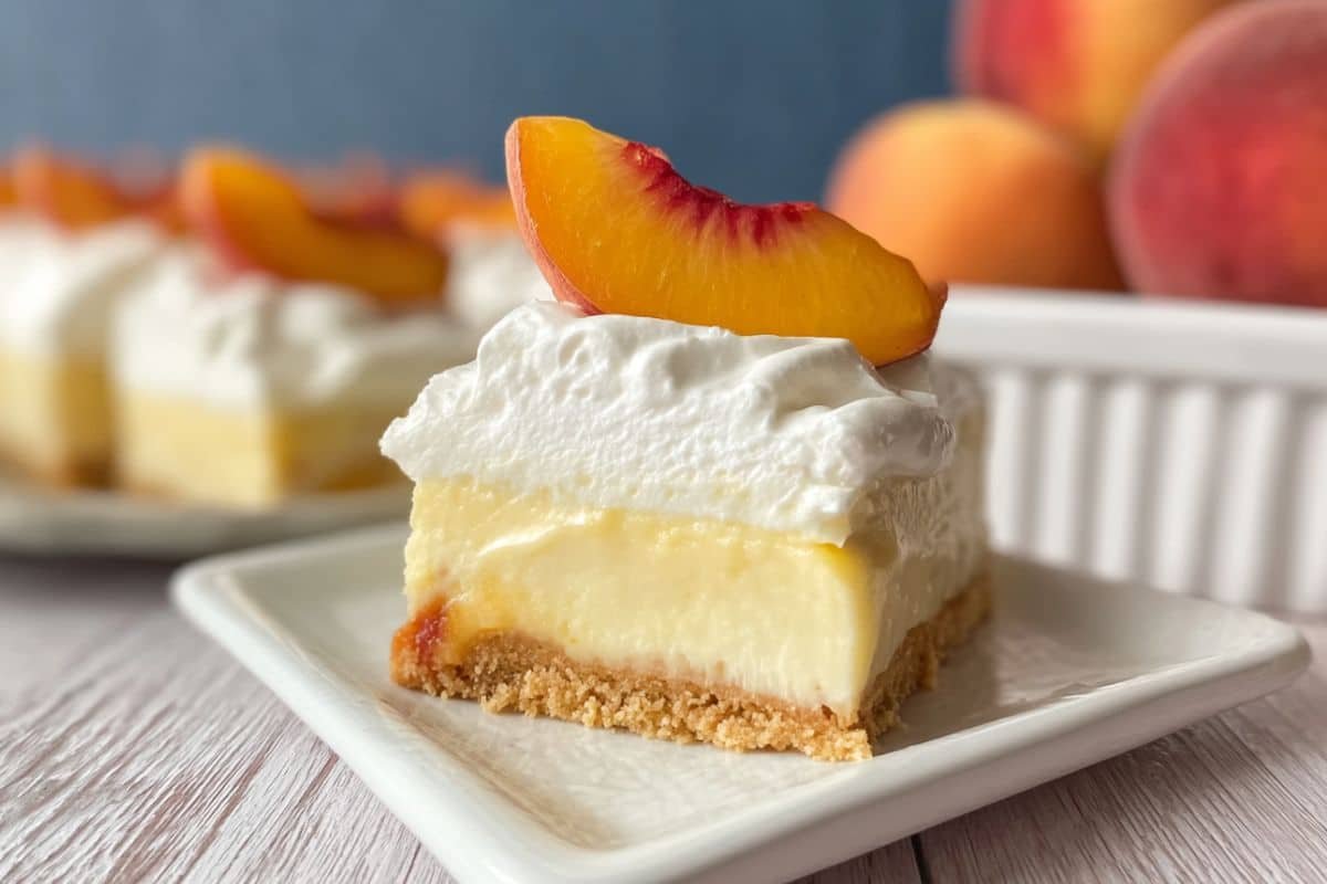Keto Peach Cream Pie