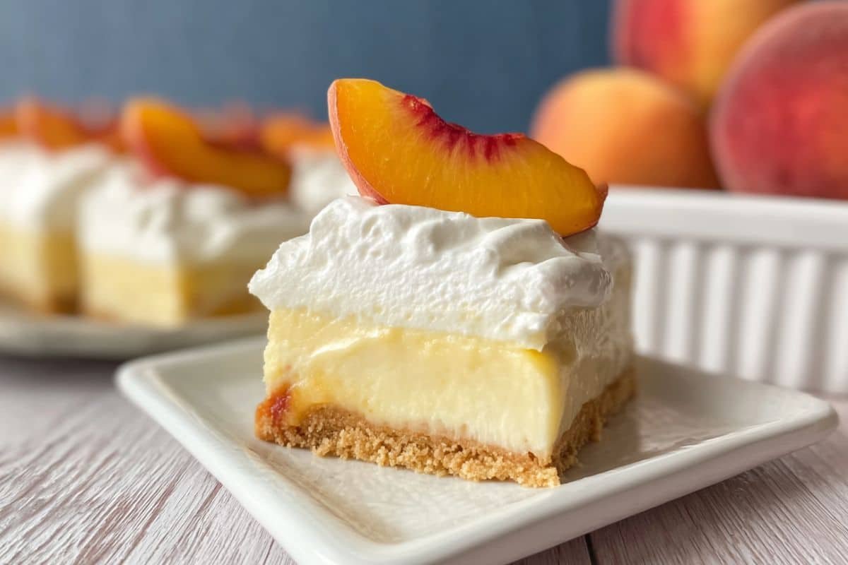 Keto Peach Cream Pie