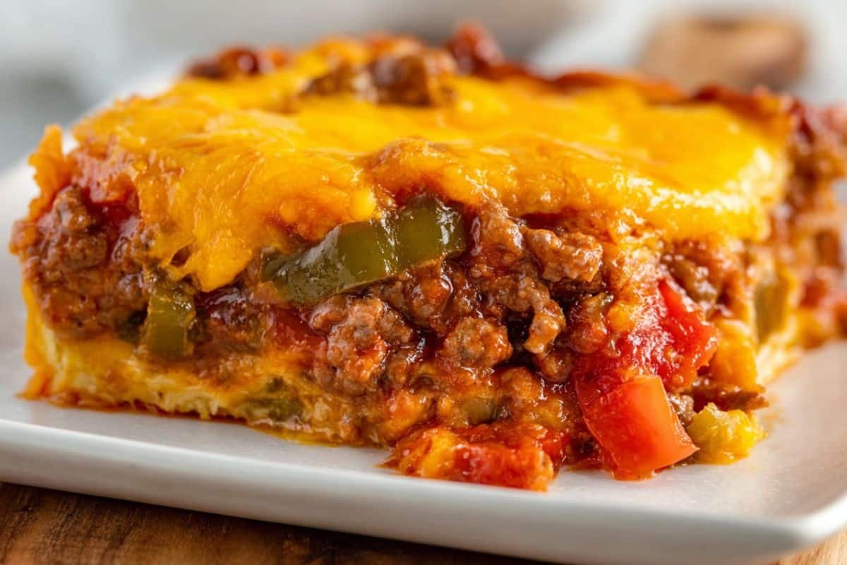 Meaty Zucchini Casserole recipe