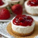 No Bake Mini Low Carb Keto Strawberry Cheesecakes 5 No Bake Mini Low Carb Keto Strawberry Cheesecakes recipe