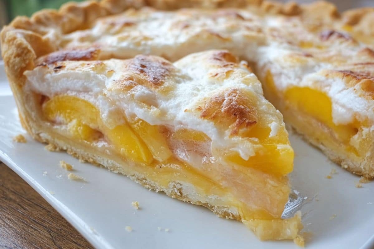 Old-Fashioned Peach Cream Pie 3 Old-Fashioned Peach Cream Pie