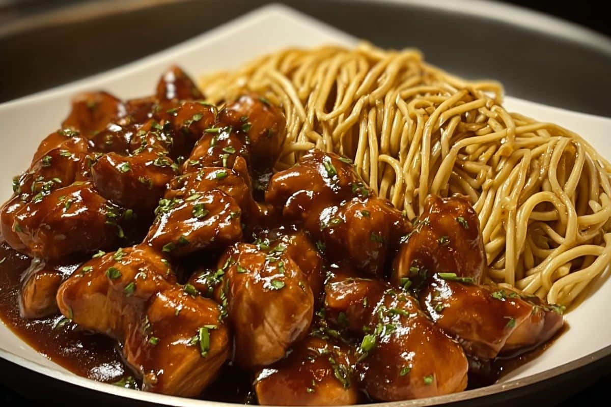One-Pot Honey Garlic Chicken and Noodles