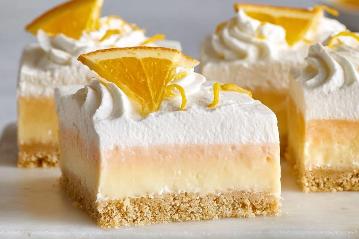 Orange Creamsicle Dream Bars Recipe