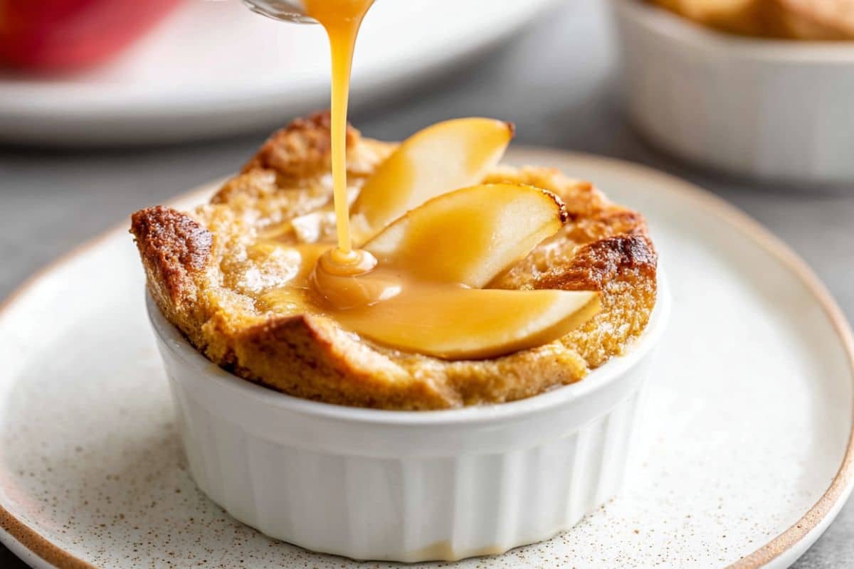 Peach Cobbler Bread Pudding Recipe